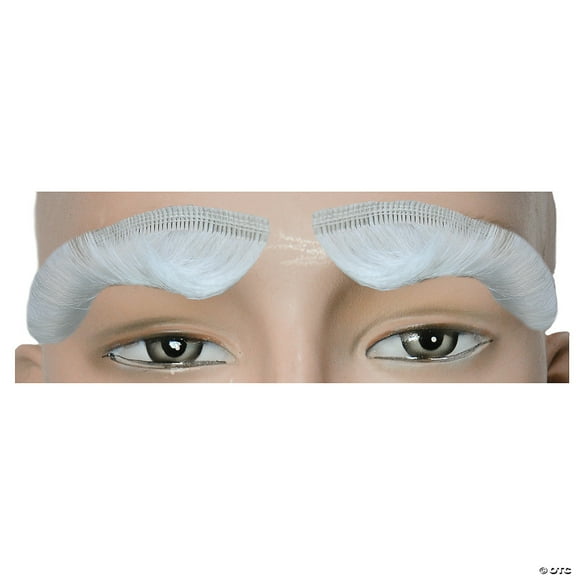 Lacey Wigs LW455WT Santa Eyebrows Machine Made, White