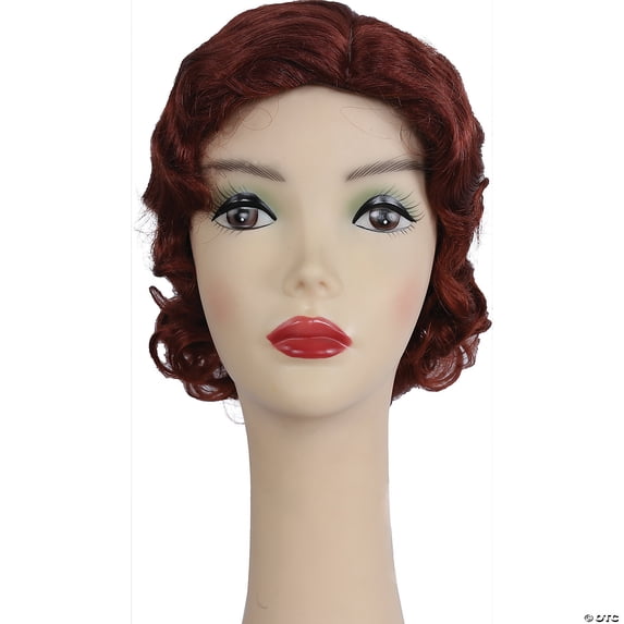 Lacey Wigs LW494AU Fingerwave Fluff Flapper 1920s Wig, No. 33 Dark Auburn