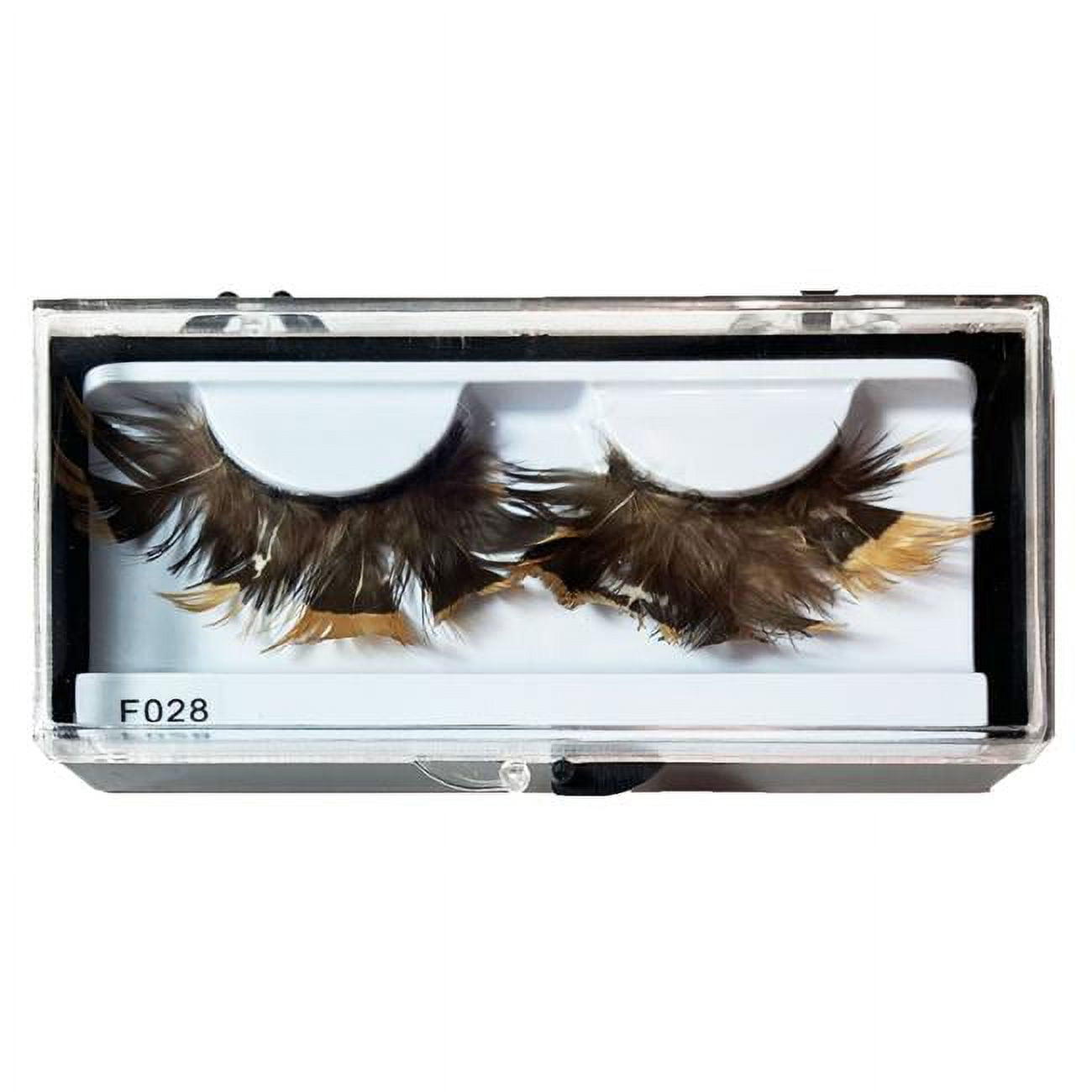 Lacey Wigs LW868BG Feather Eyelash, Brown & Gold