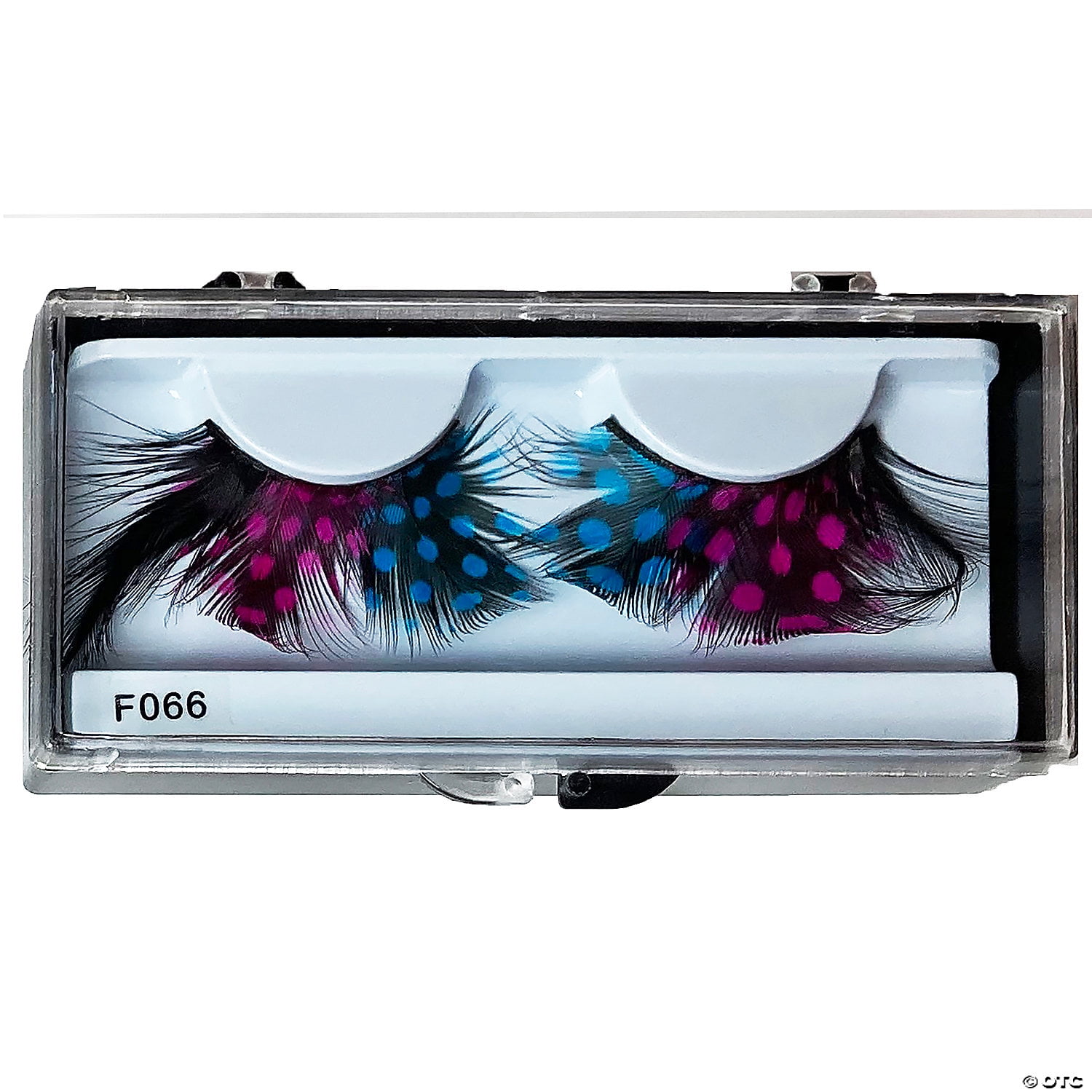 Lacey Wigs LW871BUPK Feather Eyelash, Blue & Pink