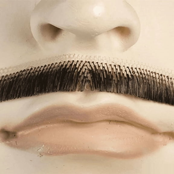 Lacey Wigs LW414LBN Mens Human Hair Errol Flynn Mustache - Light Brown - Size 10