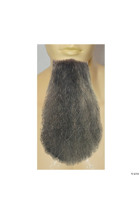 Morris Costumes LW419DBNGY Synthetic Pointed Goatee Beard for Men - Medium - Brown & Gray 50