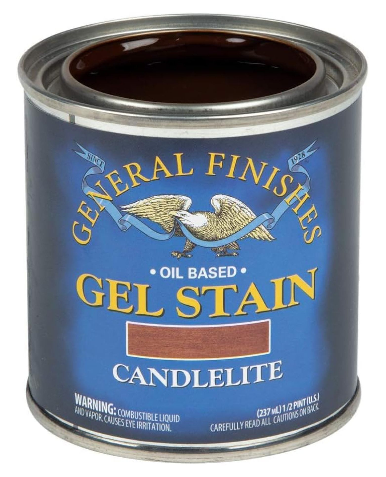 Lachk Oil Base Gel Stain, 1/2 Pint, Candlelite