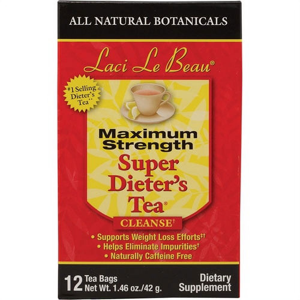 Laci Le Beau Maximum Strength Super Dieters Tea Bags 12 Ea, 6 Pack