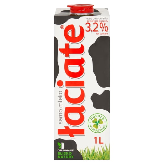 Laciate Milk 3.2% 1 Litre, Imported from Britain