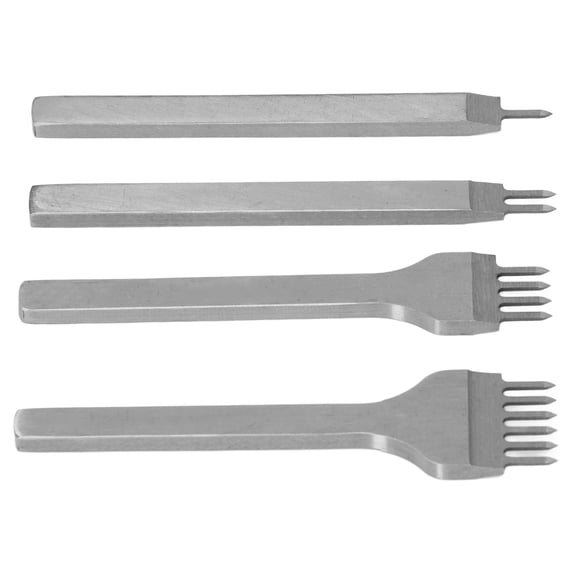 Lacing Stitching Chisel Set DIY Leather Craft Kits HSS Punching Stamping Prong Chisel, DIY Lacing Stitching Chisel For Industrial Projects