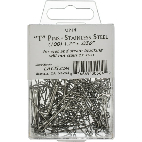 Lacis T-Pins 1.2" 100/Pkg