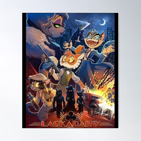 Lackadaisy, Lackadaisy Cats Poster Wall Art, Modern Wall Decor For Living Room Bedroom, 12x18 UNFRAMED