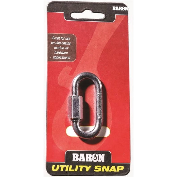 BARON C-7350T-5/16 Quick Link, 1760 lb Working Load, Steel, Zinc