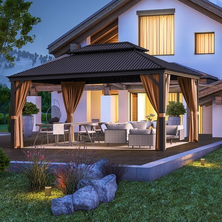 Lacoo 16 ft x 12 ft Hardtop Gazebo, UV Resistant