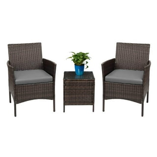 Wicker Patio Chairs in Wicker Patio Furniture Brown Walmart