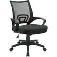 thumbnail image 1 of Lacoo Adjustable Mid Back Office Chair Mesh Swivel Desk Chair with Armrests, Black, 1 of 7