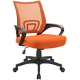 thumbnail image 1 of Lacoo Adjustable Mid Back Office Chair Mesh Swivel Desk Chair with Armrests, Orange, 1 of 6