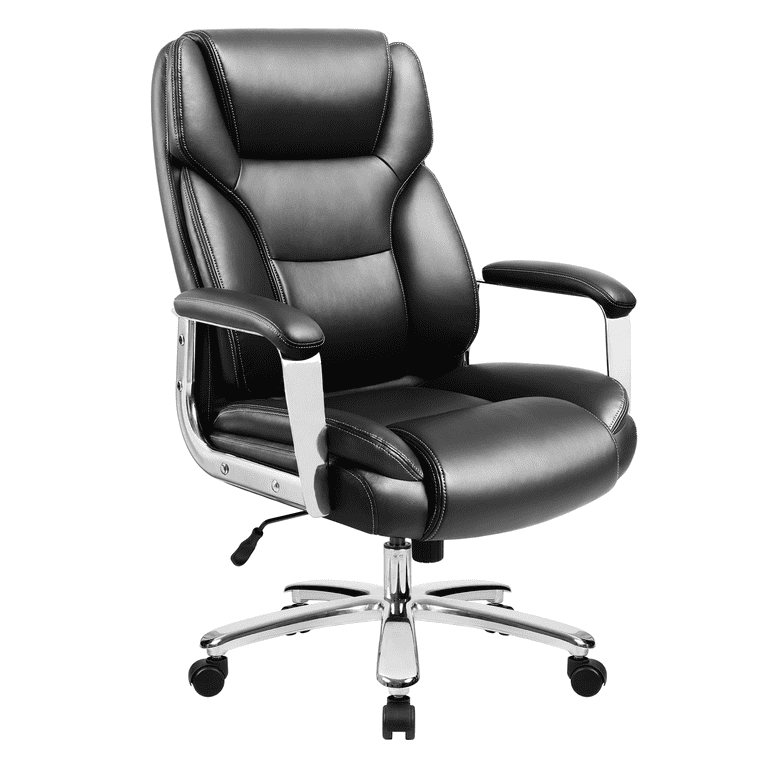 LACOO Black Big and High Back Office Chair, PU Leather Executive