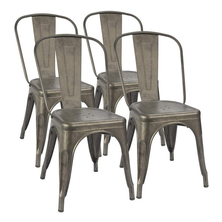 Gunmetal dining chairs discount