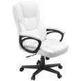 thumbnail image 1 of Lacoo Faux Leather High-Back Executive Office Chair with Lumbar Support, White, 1 of 7