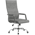 thumbnail image 1 of Lacoo High-Back Office Desk Chair Faux Leather Executive Chair with Lumbar Support, Gray, 1 of 7
