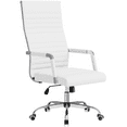 thumbnail image 1 of Lacoo High-Back Office Desk Chair Faux Leather Executive Chair with Lumbar Support, White, 1 of 7