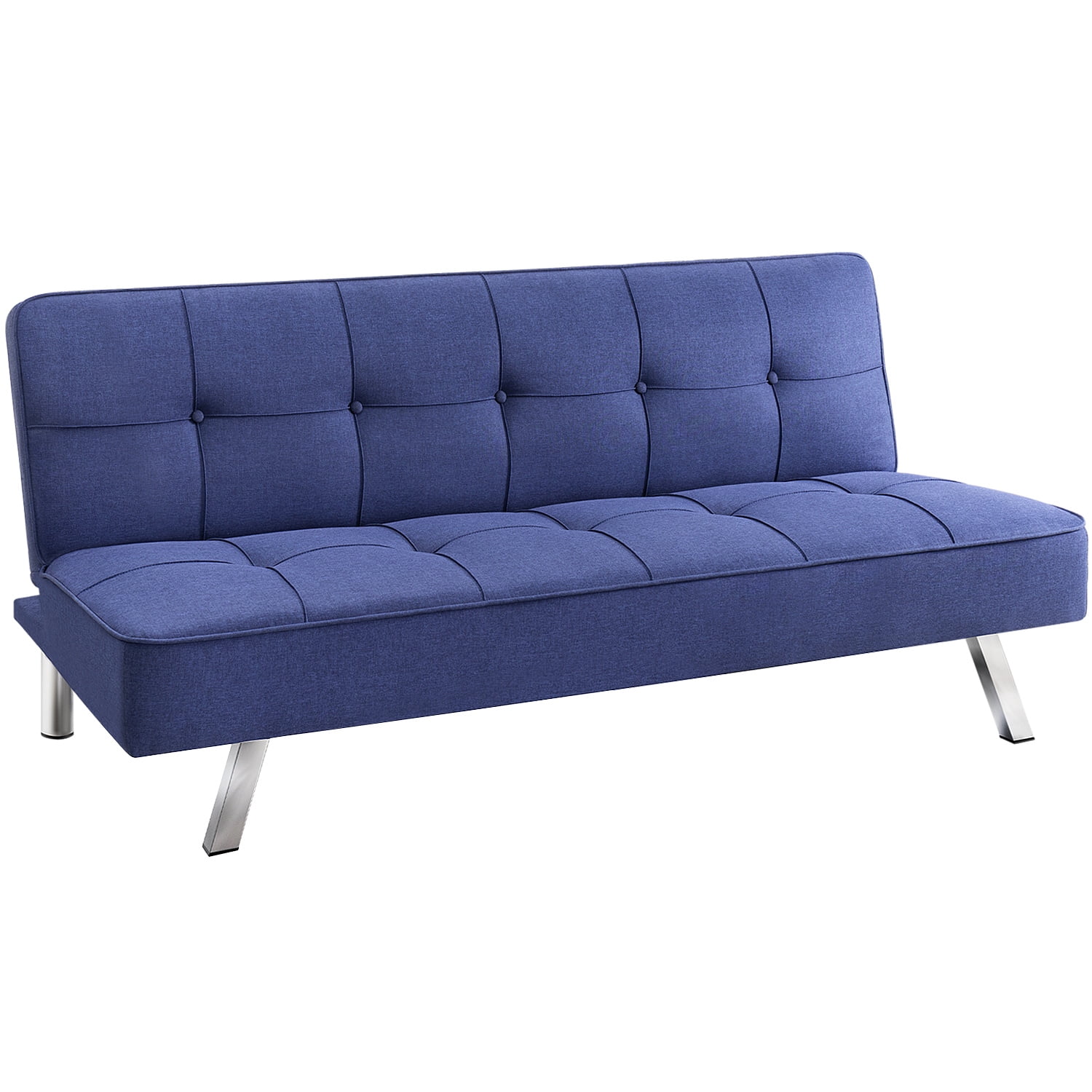 Lacoo Linen Futon Sofa Bed Modern Convertible Fabric Folding Recliner ...