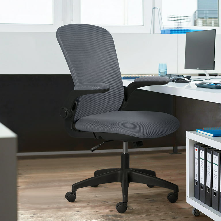 https://i5.walmartimages.com/seo/Lacoo-Mid-Back-Mesh-Office-Chair-Ergonomic-Desk-Chair-with-Flip-up-Armrests-Gray_1638256e-9bc2-4d6a-9c1e-46103afde590.a68217fe59d3f399e4ff1e08e333ae36.jpeg?odnHeight=768&odnWidth=768&odnBg=FFFFFF