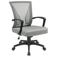 thumbnail image 1 of Lacoo Mid-back Mesh Office Chair Desk Chair Computer Task Chair with Lumbar Support and Armrest, Gray, 1 of 8