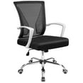 thumbnail image 1 of Lacoo Mid-back Mesh Office Chair with Lumbar Support, White, 1 of 8