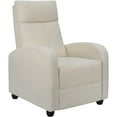 thumbnail image 1 of Walnew Single Recliner Thick Padded Push Back Fabric Recliner for Living Room, White, 1 of 6