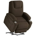 thumbnail image 1 of Lacoo Power Lift Recliner Chair with Massage Ergonomic Chair for Elderly with Infinite Position Side Pocket, Linen Brown, 1 of 7