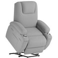 thumbnail image 1 of Lacoo Power Lift Recliner Chair with Massage Ergonomic Chair for Elderly with Infinite Position Side Pocket, Linen Gray, 1 of 7