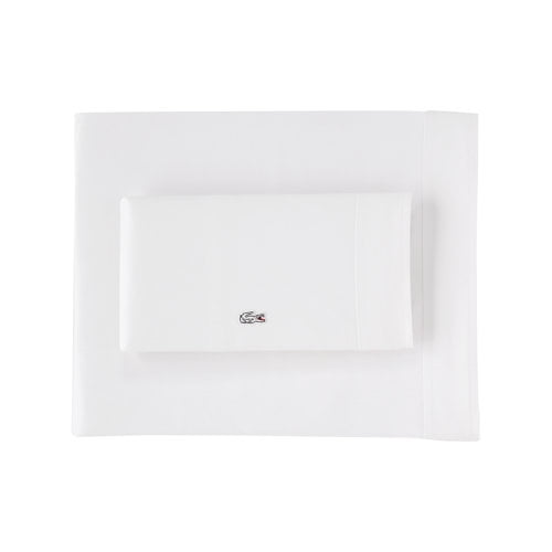 Lacoste 100pct Cotton Solid Color Sheet Set
