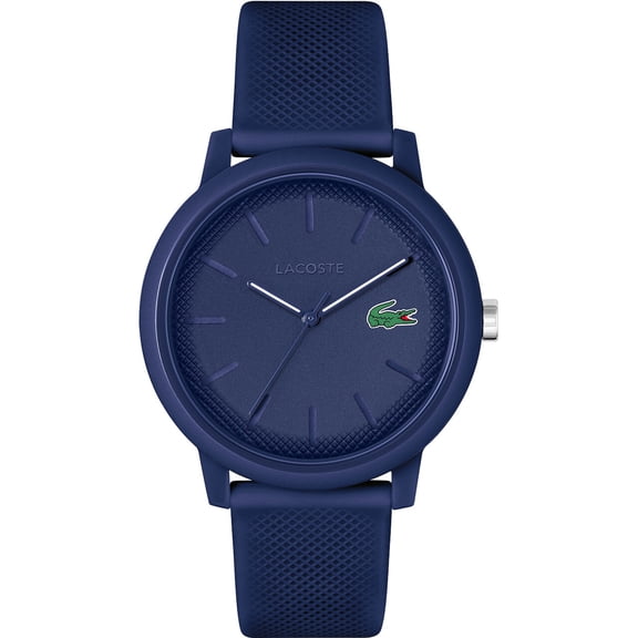 Lacoste 12.12 Rubber Strap Watch, Black