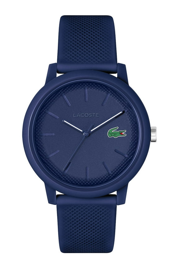 Lacoste 12.12 Rubber Strap Watch, Black