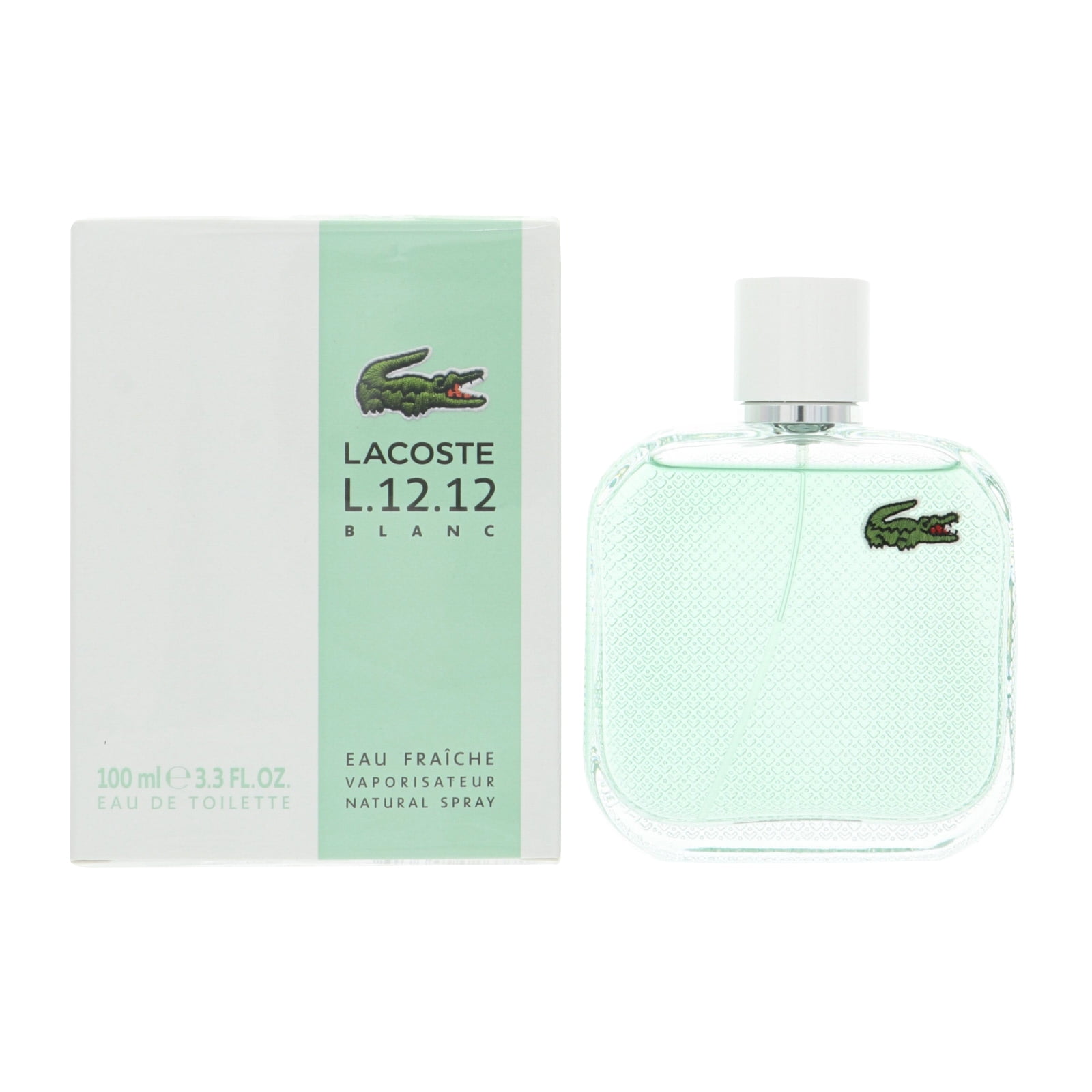L.12.12 BLANC EAU FRAICHE * Lacoste 3.3 oz / 100 ml EDT Men