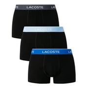 Lacoste 3 Pack Casual Trunks, Black
