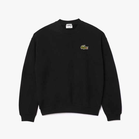 Lacoste Adult Accent Button Fleece Loose Fit Sweatshirt
