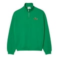 thumbnail image 1 of Lacoste  Adult Accent Button Zip Neck Loose Fit Sweatshirt, 1 of 4