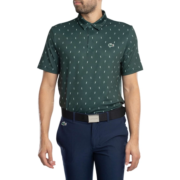 Lacoste Anti-UV Printed Golf Polo Shirt, Green - Walmart.com Lacoste Anti-UV Printed Golf Polo Shirt, Green - Walmart.com