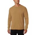 thumbnail image 1 of Lacoste BEIGE Men's Waffle-Knit Thermal Sleep Shirt, US Large, 1 of 4