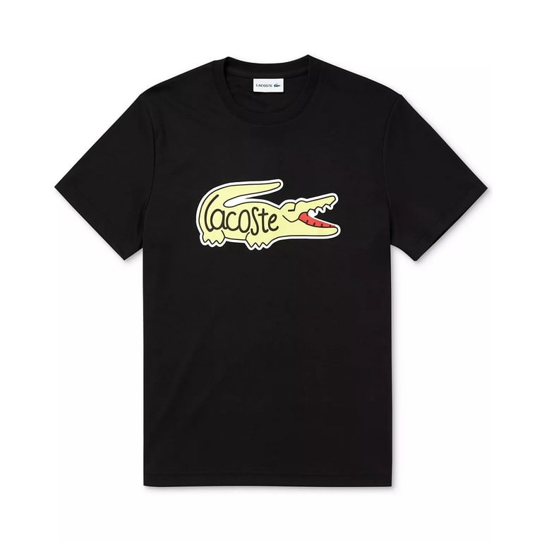 Lacoste BLACK Men's Regular-Fit Logo T-Shirt, US 6-X-Large