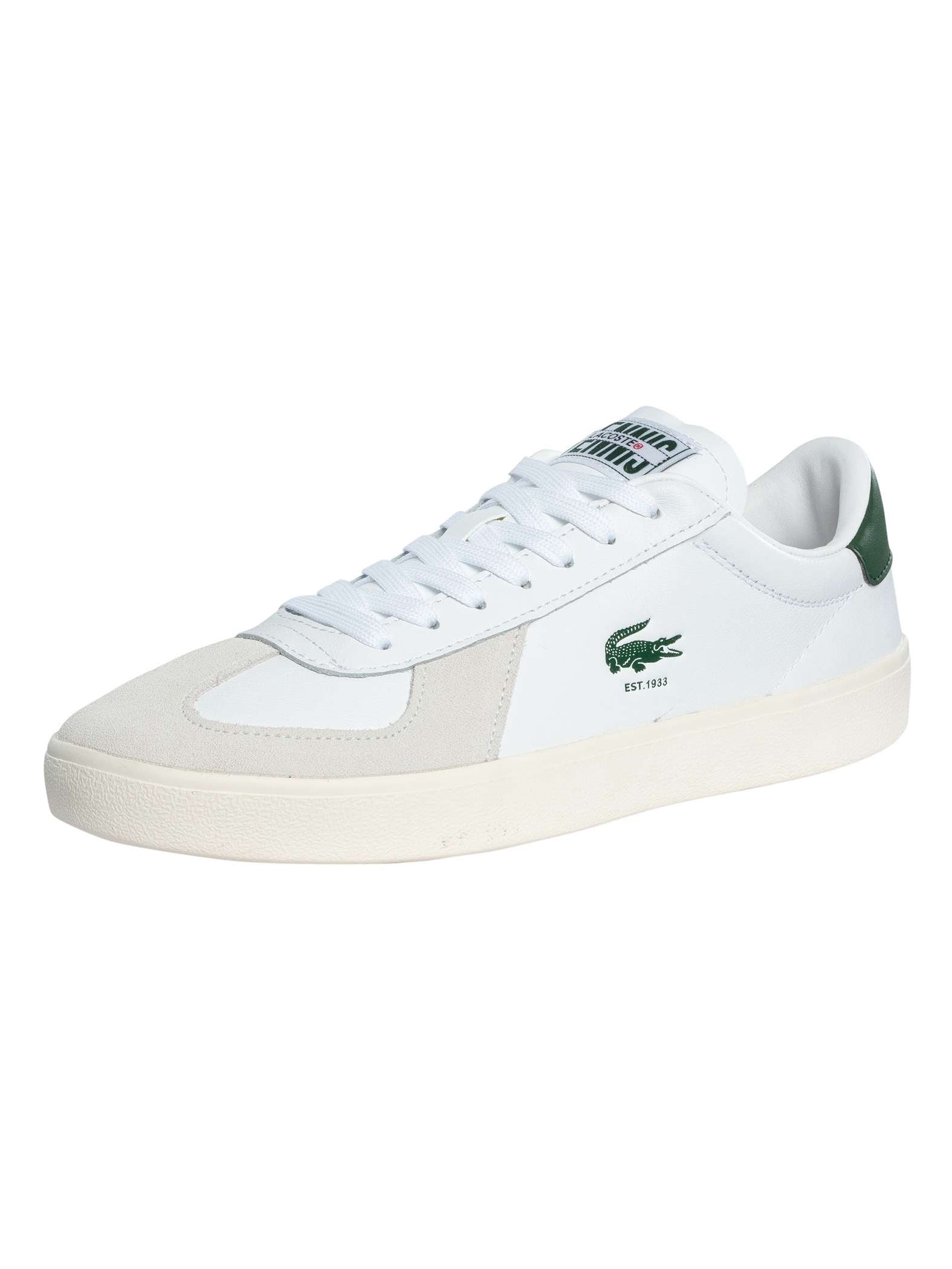 LACOSTE スニーカー BASESHOT PRO 125 3 SMA  8  65T(WHT/OFF WH) Lacoste Baseshot Sneakers - Walmart.com