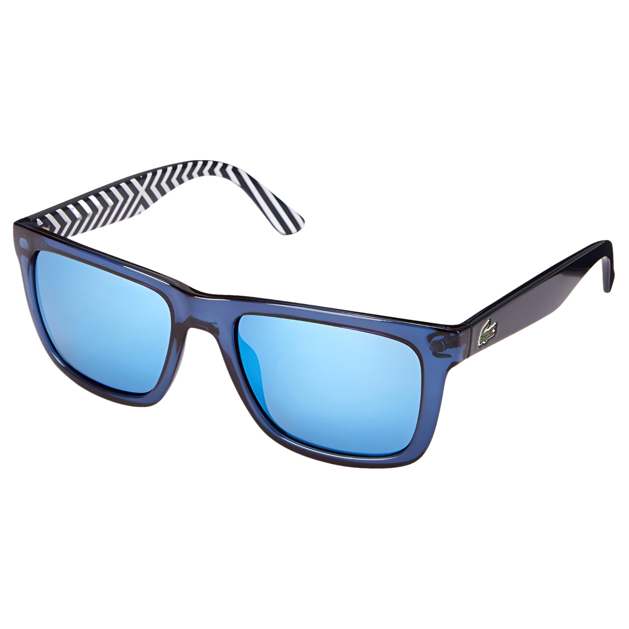 Lacoste Polarized Blue Mirror Square Sunglasses L750S 424 54