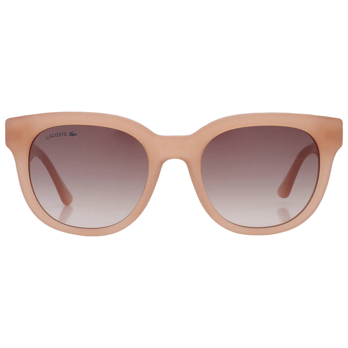 Lacoste Brown Pink Gradient Square Ladies Sunglasses L971S 