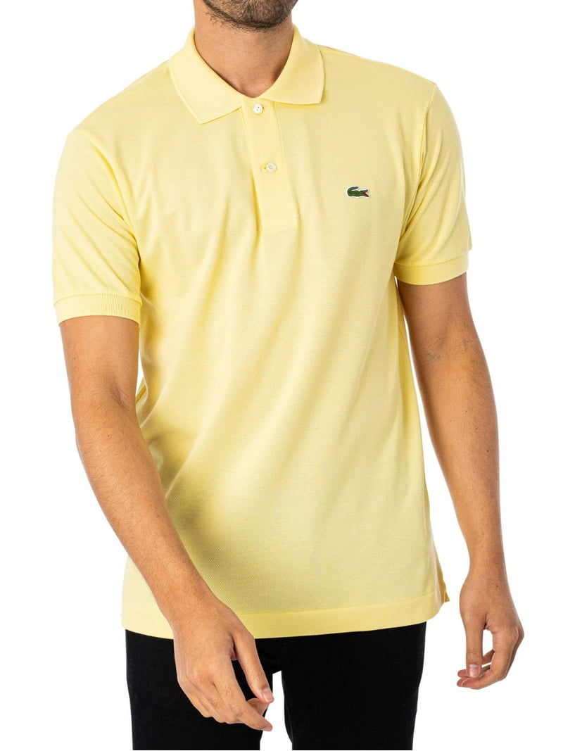 Lacoste Classic Fit Polo Shirt, Yellow - Walmart.com