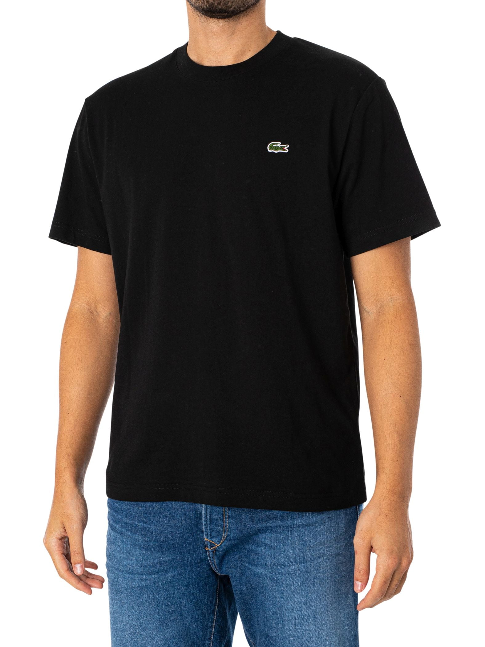 Lacoste T Shirt Schwarz