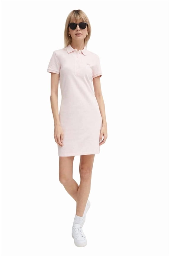 Classic Polo Mini Dress With Embroidered Detail (Women's)