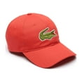 thumbnail image 1 of LACOSTE Men's Big Croc Twill Adjustable Leather Strap Hat, 1 of 2
