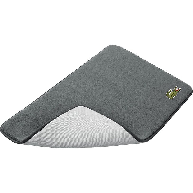 Cliff Gray Memory Foam Bath Rug with Non-Slip Base