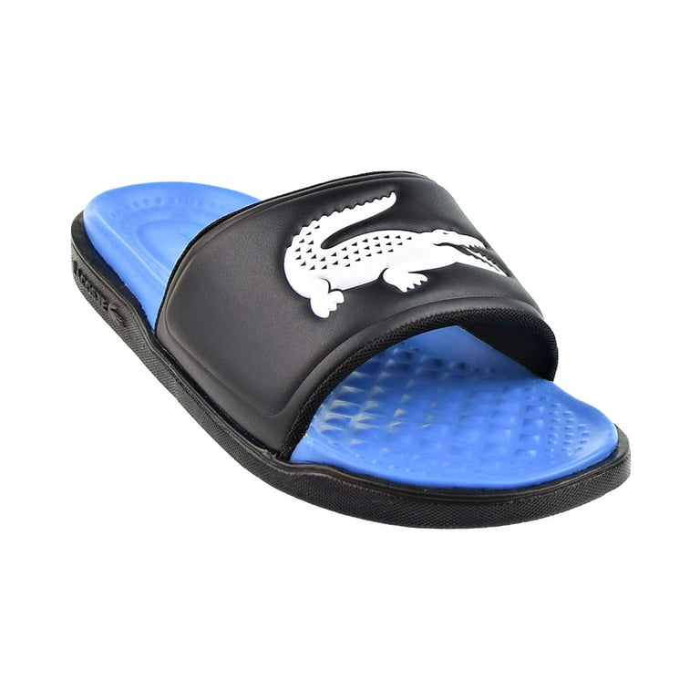 Blue sales lacoste slides