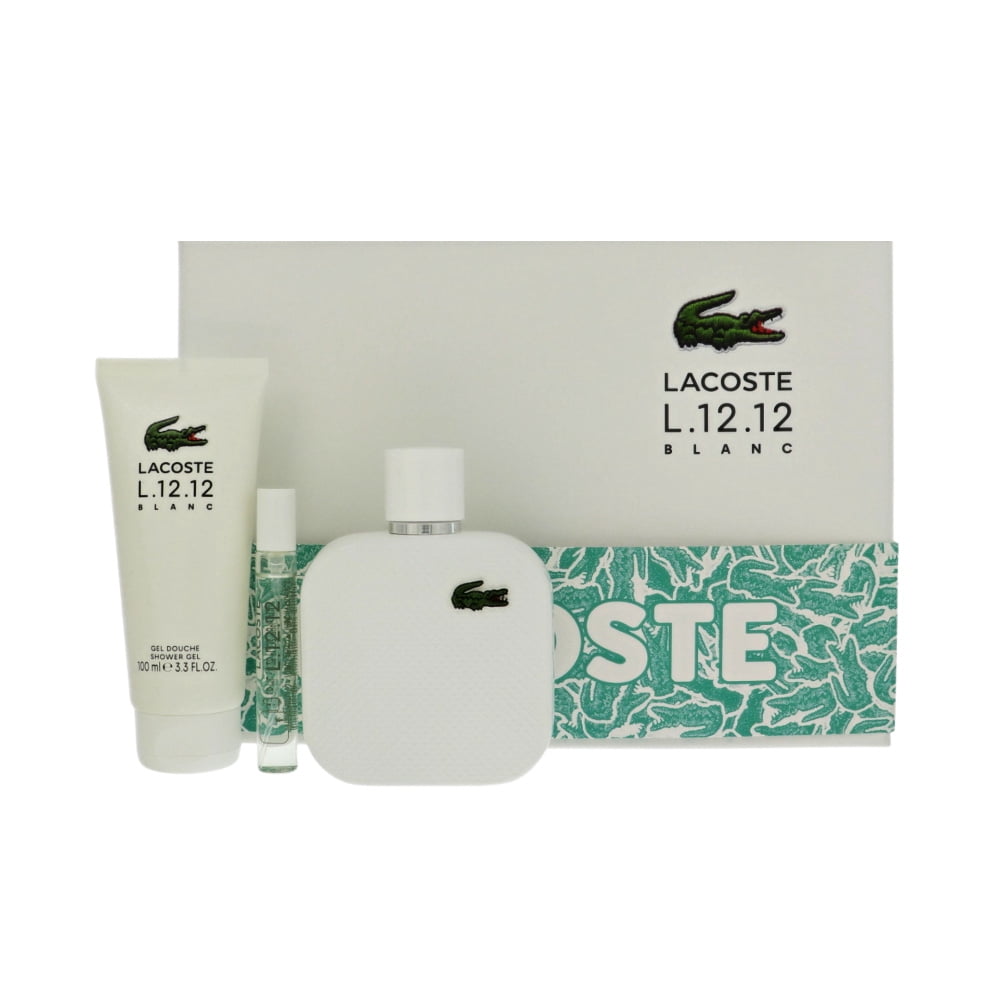 L.12.12 Blanc By Lacoste For Men 3.3 Oz Eau De Toilette Spray