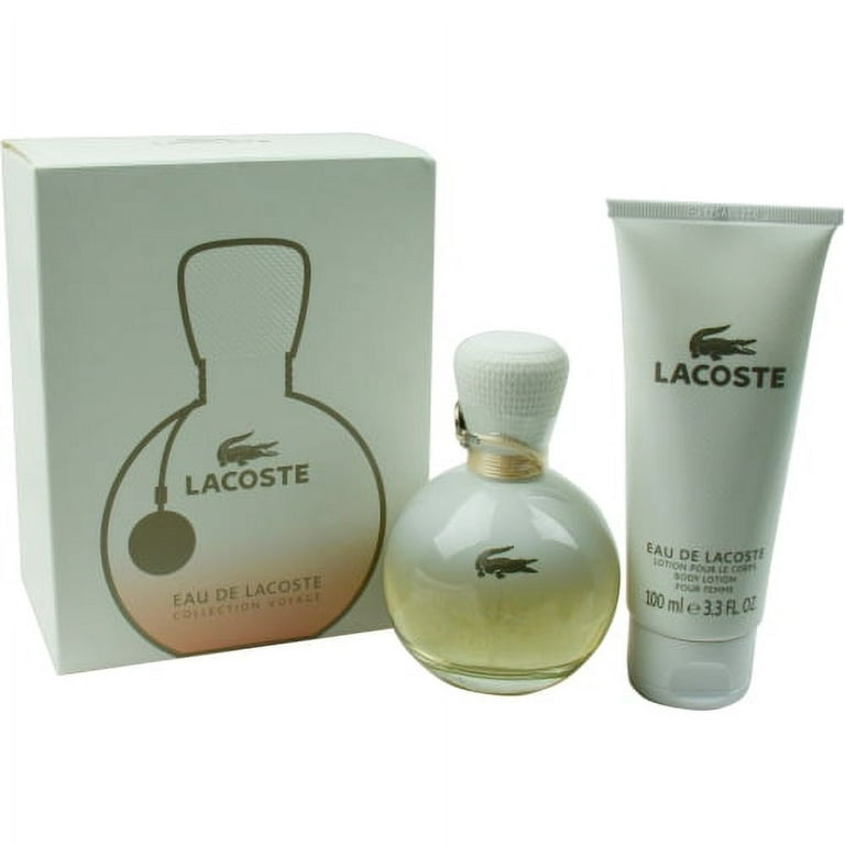 Lacoste Body 3.3 Oz Lacoste Set-Eau Lotion Spray Parfum Eau De 3 De &